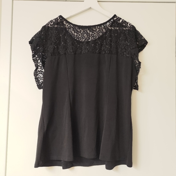 ITA Sweetheart Neck Lace Black Top sz 4x - Picture 5 of 5
